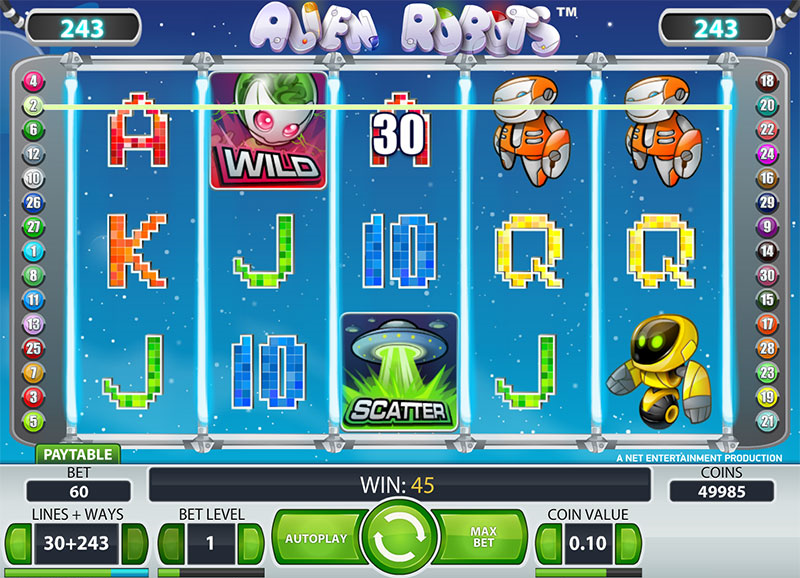 Alien Robots slot bonos