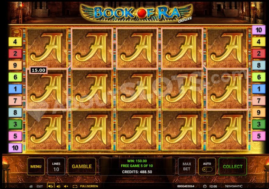 Book of Ra deluxe demo jackpot