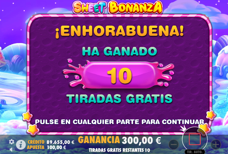 Sweet Bonanza slot online giros gratis